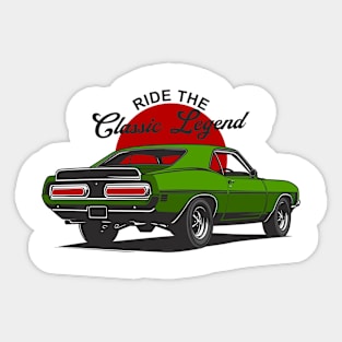 Muscle Cars Ride The Classic Sticker